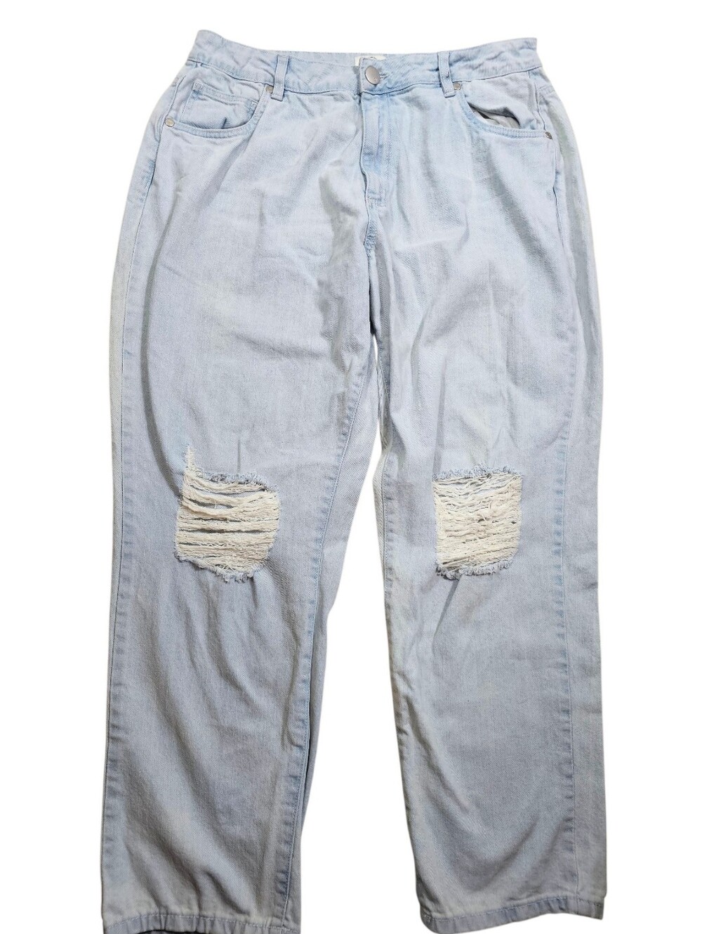 Cotton On 91 High 90s Stretch Lightwash Jeans In 10